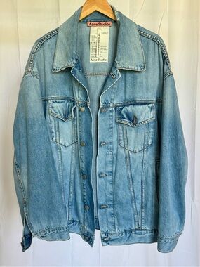 Acne Light Blue Denim Jacket - Men's Casual Trucker